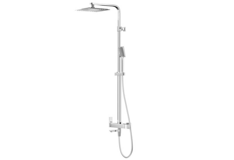 KOLMAN Duschsystem ANGO Thermostatisch Brausegarnitur Regendusche mit Aushlauf in Chrom, Höhe 174 cm von KOLMAN