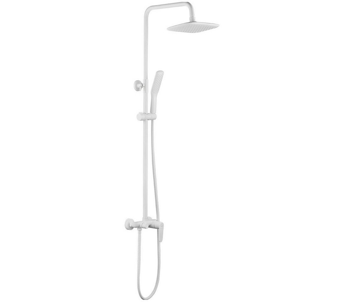 KOLMAN Duschsystem Duschsäule DIMA, Brausegarnitur, Höhe 141.4 cm, in Weiß von KOLMAN