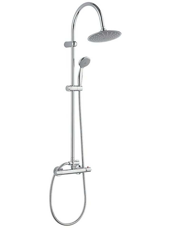 KOLMAN Duschsystem Duschsäule FOXE Thermostatisch, Brausegarnitur, Höhe 100 cm, in Chrom von KOLMAN