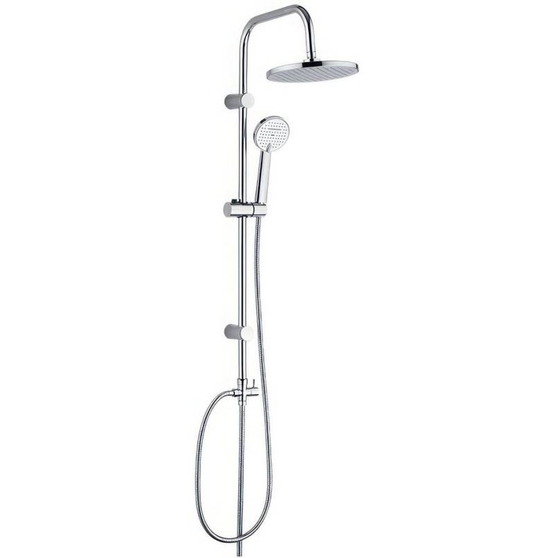 KOLMAN Duschsystem LESTE Brausegarnitur Regendusche, Höhe 100 cm, 2 Strahlart(en), in Silber von KOLMAN