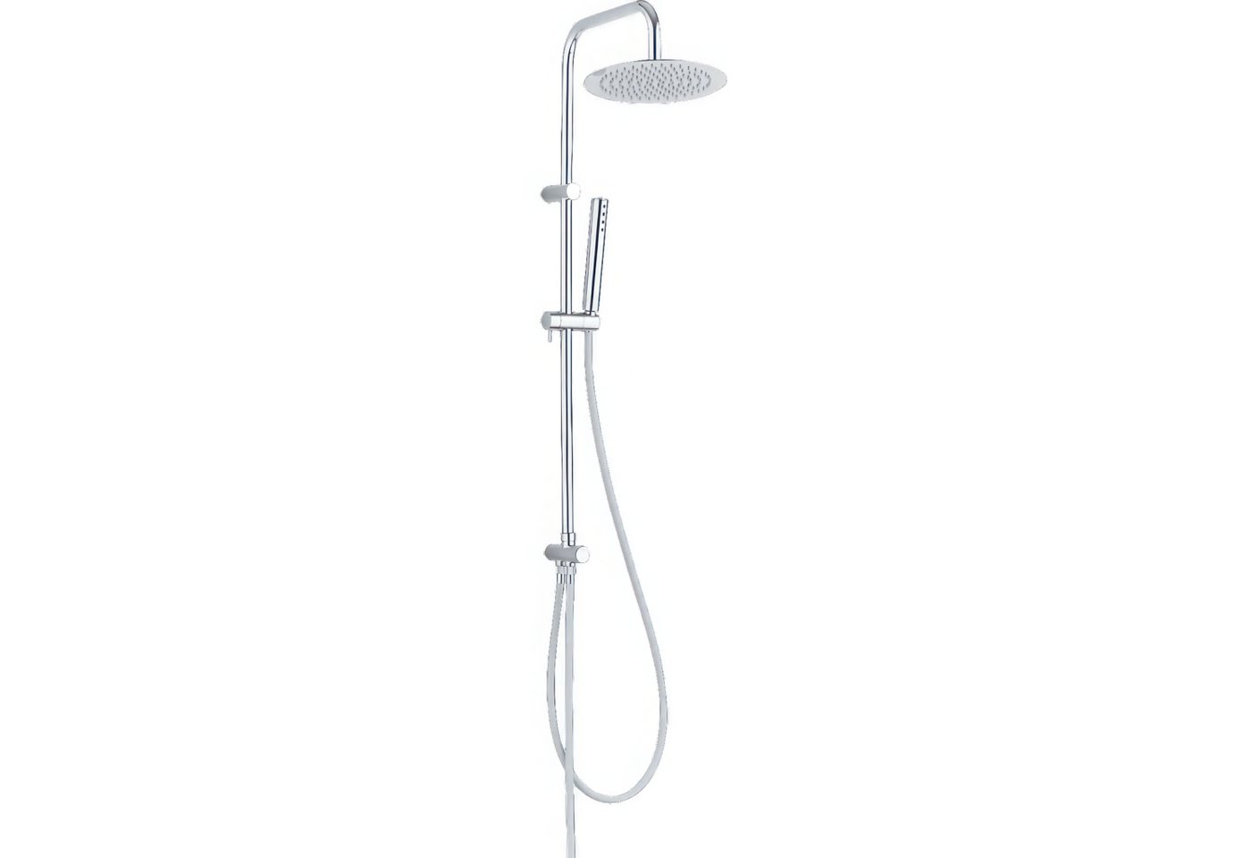 KOLMAN Duschsystem PRETTO Brausegarnitur Regendusche, Höhe 100 cm, in Silber von KOLMAN