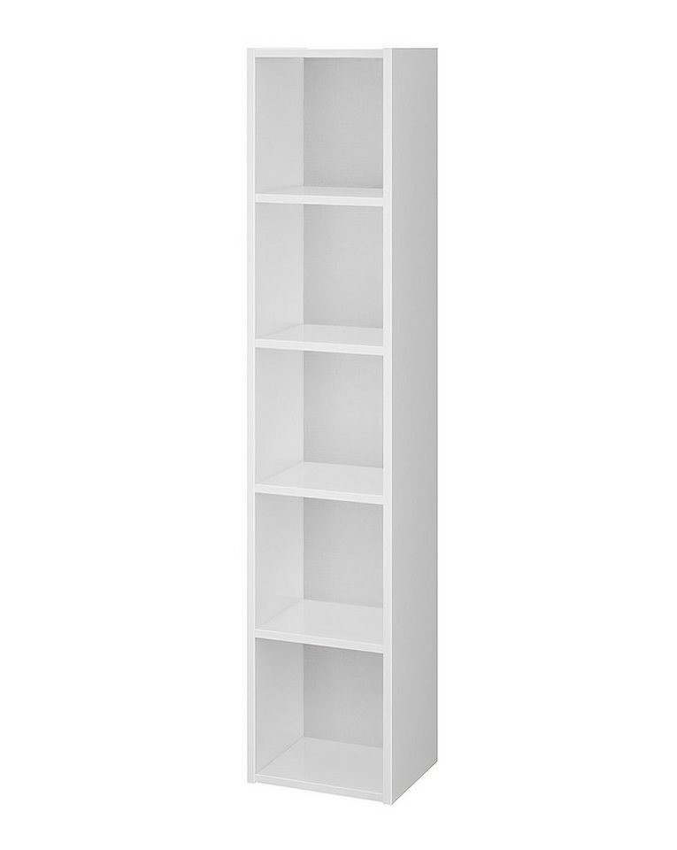 KOLMAN Hochschrank Badezimmer Hängeschrank CREA 140x30x25 Weiß von KOLMAN