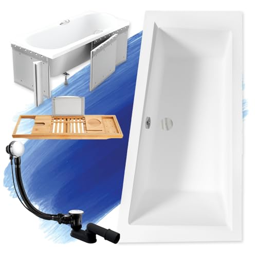 KOLMAN KOMPLETTSET 5in1 Acryl Weiß Wanne Badewanne Eckwanne 160x90 cm INTIMA Rechts + Styroporverkleidung + Badewannentablett Bambus Holzablage, Premium Ablaufgarnitur VIEGA in Chrom + Wannenfüße KOLMAN KOMPLETTSET 5in1 Acryl Weiß Wanne Badewanne Eckwanne 160x90 cm INTIMA Rechts + Styroporverkleidung + Badewannentablett Bambus Holzablage, Premium Ablaufgarnitur VIEGA in Chrom + Wannenfüße von KOLMAN