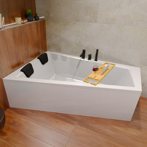 KOLMAN KOMPLETTSET 7in1 Acryl Weiß Wanne Badewanne Eckwanne 170x125 cm INTIMA Links + AcrylSchürze + Badewannentablett Bambus Holzablage+ 2 Badkissen Schwarz, Ablaufgarnitur VIEGA in Chrom+ Wannenfüße KOLMAN KOMPLETTSET 7in1 Acryl Weiß Wanne Badewanne Eckwanne 170x125 cm INTIMA Links + AcrylSchürze + Badewannentablett Bambus Holzablage+ 2 Badkissen Schwarz, Ablaufgarnitur VIEGA in Chrom+ Wannenfüße von KOLMAN