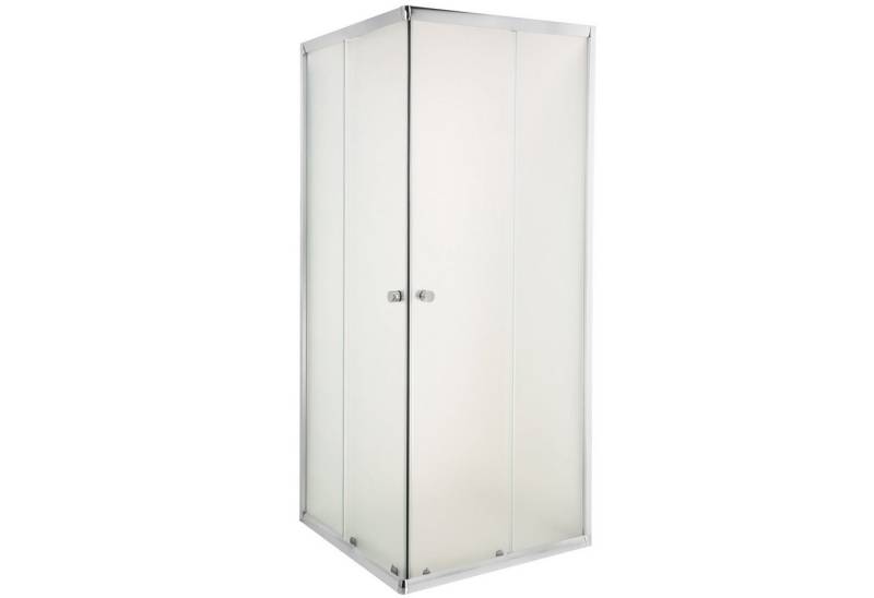 KOLMAN Komplettdusche Parla Viereck Duschkabine mit Duschwanne, BxT: 80x80 cm, Sicherheitsglas, 180 cm, Transparentes Glas, Ablaufgarnitur Gratis von KOLMAN