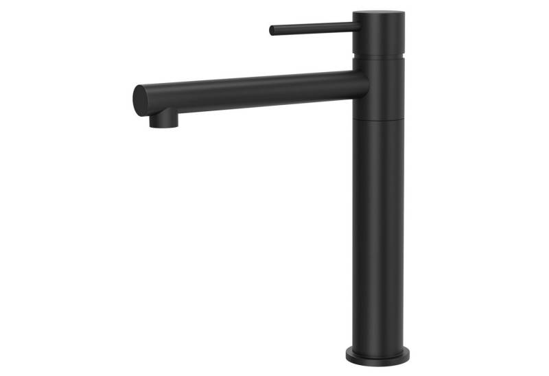 KOLMAN Küchenarmatur LUGO Küchenarmatur Wasserhahn für Küche in Schwarz in Schwarz von KOLMAN