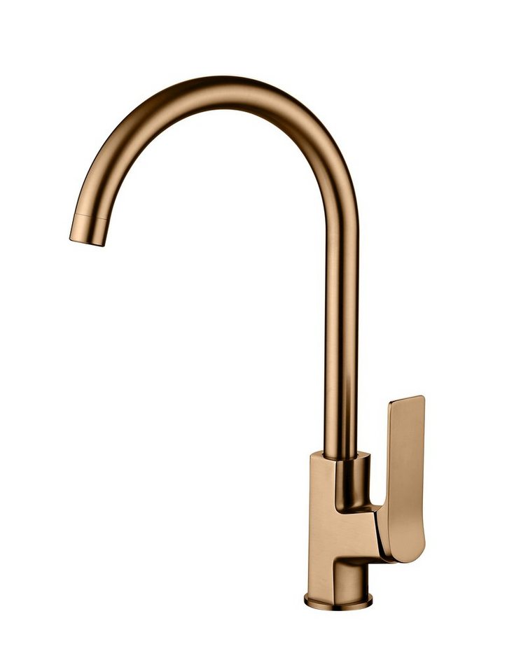 KOLMAN Küchenarmatur NERI Wasserhahn Mischbatterie für Küche in Kupfer von KOLMAN