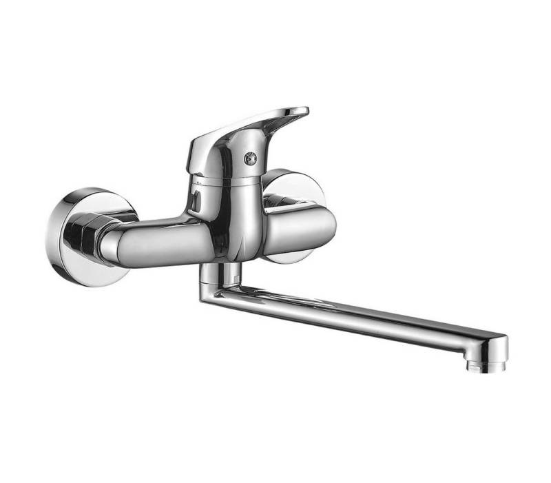 KOLMAN Küchenarmatur Wandmontage Wasserhahn ORIS Küchenmischer für Küche In Chrom von KOLMAN