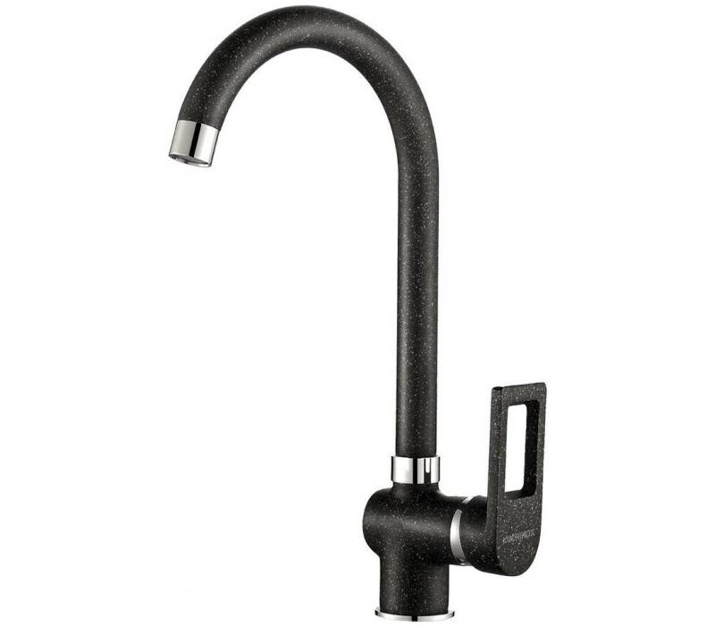 KOLMAN Küchenarmatur Wasserhahn KASJA Küchenmischer für Küche in Schwarz von KOLMAN