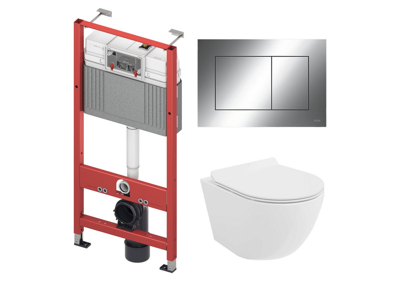 KOLMAN Tiefspül-WC WC SET: Vorwandelement TECE +Toilette Weiß +Matte +Betätigungsplatte C KOLMAN Tiefspül-WC WC SET: Vorwandelement TECE +Toilette Weiß +Matte +Betätigungsplatte C von KOLMAN