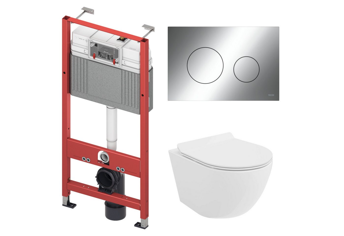 KOLMAN Tiefspül-WC WC SET: Vorwandelement TECE +Toilette Weiß +Matte +Betätigungsplatte C KOLMAN Tiefspül-WC WC SET: Vorwandelement TECE +Toilette Weiß +Matte +Betätigungsplatte C von KOLMAN