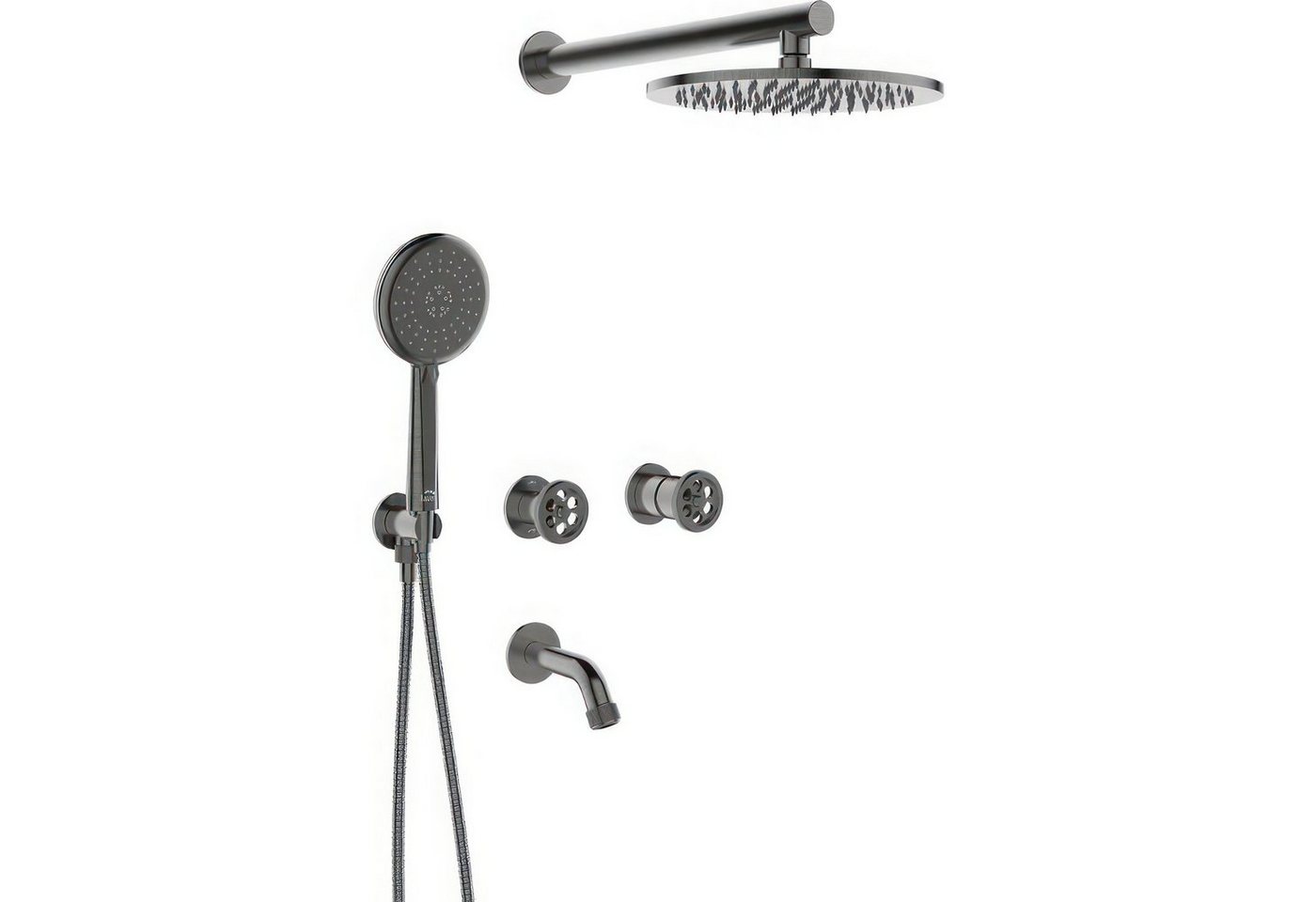 KOLMAN Wannenarmatur MURO Unterputz Brausebatterie, Handbrause und Wasserhahn Set KOLMAN Wannenarmatur MURO Unterputz Brausebatterie, Handbrause und Wasserhahn Set von KOLMAN