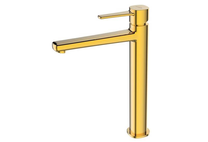 KOLMAN Waschtischarmatur GLAMOUR Waschbecken Wasserhahn Mischbatterie in Gold von KOLMAN