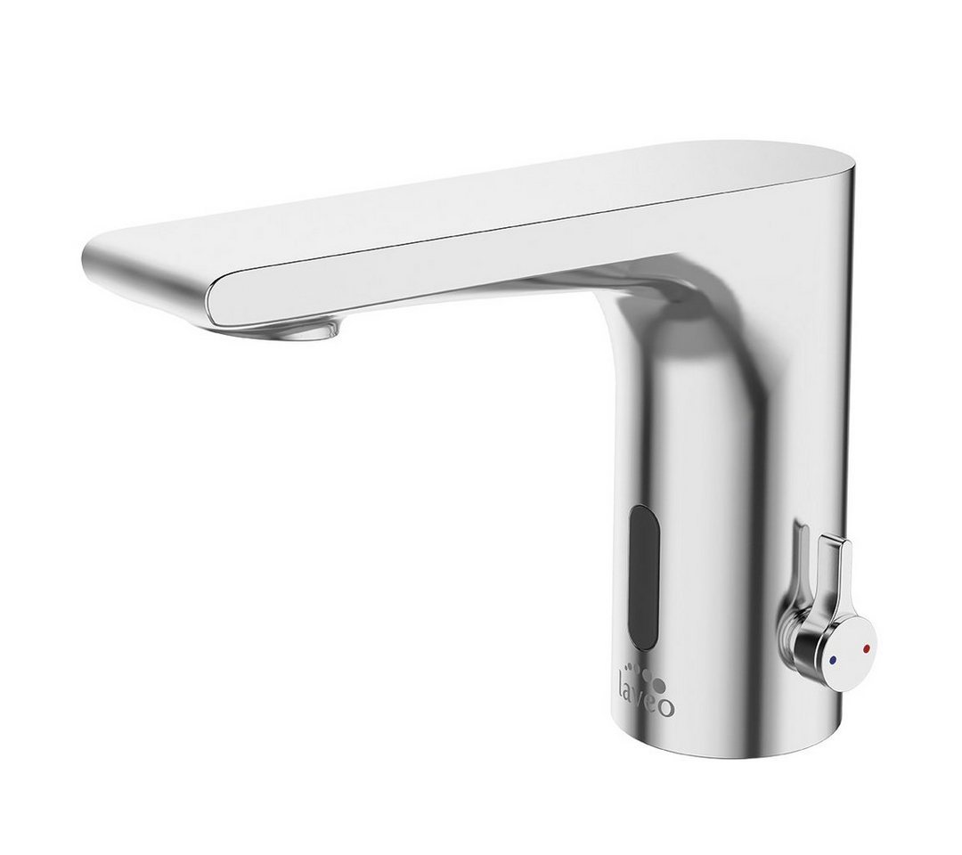 KOLMAN Waschtischarmatur PLATO Waschbecken Wasserhahn Mischbatterie mit Temperaturregelung in Silber von KOLMAN