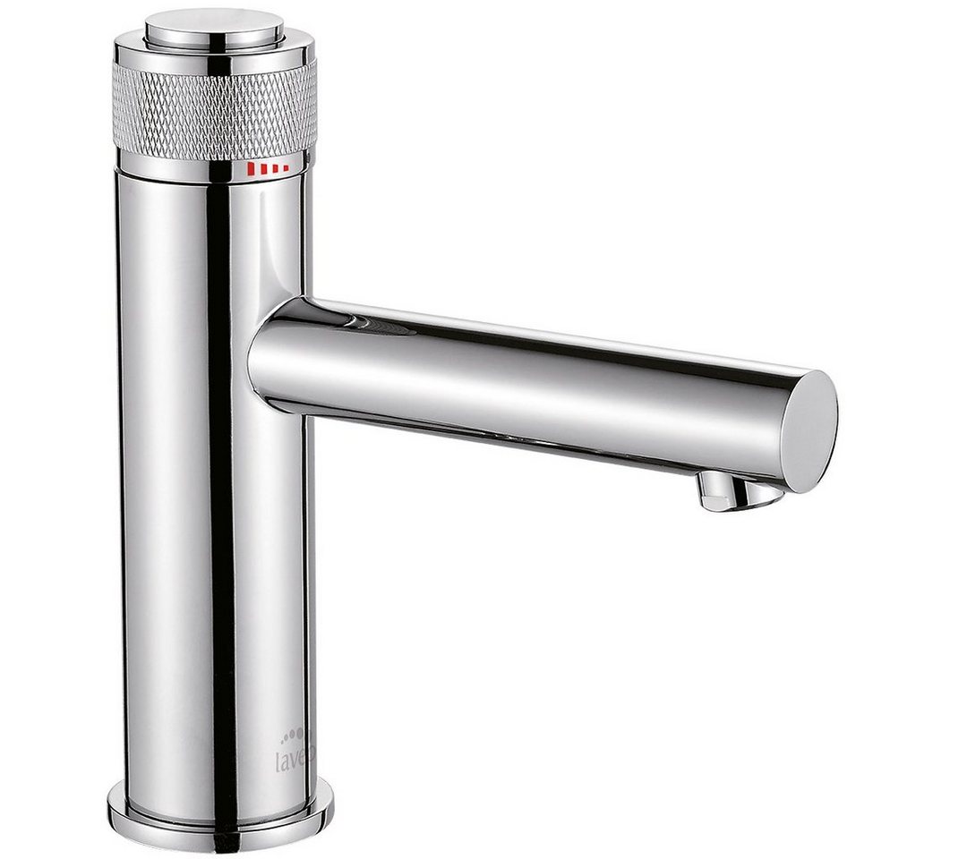 KOLMAN Waschtischarmatur VOLUMO Waschbecken Wasserhahn Kleine Mischbatterie mit Click-Clack in Silber KOLMAN Waschtischarmatur VOLUMO Waschbecken Wasserhahn Kleine Mischbatterie mit Click-Clack in Silber von KOLMAN