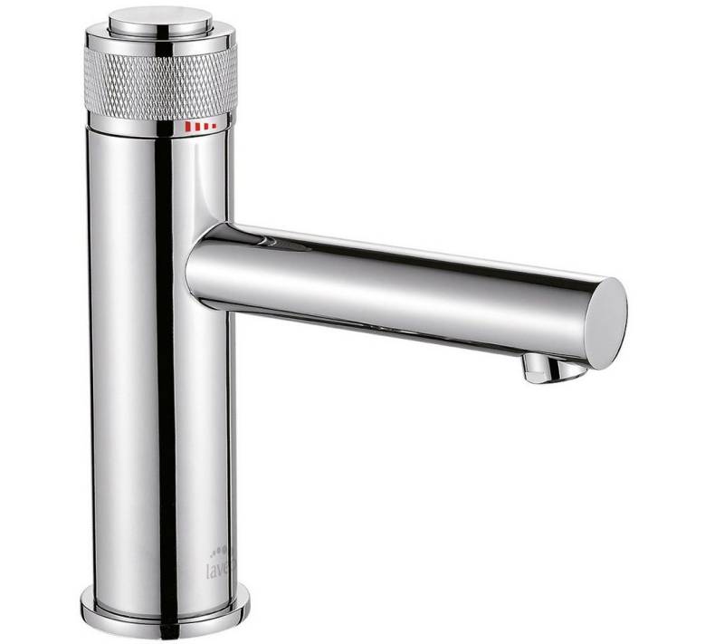 KOLMAN Waschtischarmatur VOLUMO Waschbecken Wasserhahn Kleine Mischbatterie mit Click-Clack in Silber von KOLMAN