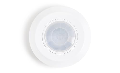 KOLORENO - Bewegungsmelder CP-6B - Sicher und energieeffizient Multifunktional und Robust - Bewegungsdetektor - Aufputzmontage 360° - Weiß - Φ76x20mm von KOLORENO