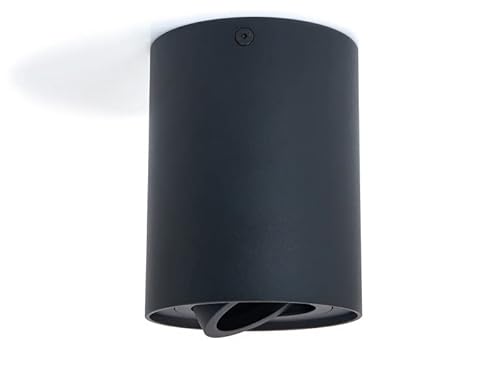 KOLORENO Busto Deckenlampe LED – Badezimmerlampe Decke – Wohnzimmer Deckenlampe – Deckenleuchte Schlafzimmer – Indirekte Beleuchtung Decke – G10-Leuchtmittel – 85 mm x 85 mm x 115 mm – schwarz von KOLORENO