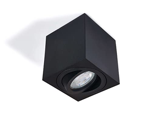 KOLORENO Halogen-Anbauleuchte Aluminium CUBO Beweglich Schwarz Matt Häusliche und Gewerbliche Nutzung Einfache Montage Art Beweglich Form Viereckig Material Aluminium Steckdose Typ GU10 KOLORENO Halogen-Anbauleuchte Aluminium CUBO Beweglich Schwarz Matt Häusliche und Gewerbliche Nutzung Einfache Montage Art Beweglich Form Viereckig Material Aluminium Steckdose Typ GU10 von KOLORENO