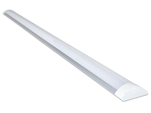 KOLORENO LED Leistungsstarke Beleuchtung Slim 50W - Panel für Oberflächenmontage - Aufputz-LED-Panel - LED-Ladenlampe - Warmweiß (3000K) - Silber - 7.5x150x2.5cm von KOLORENO