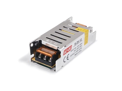 KOLORENO LED-Transformator Slim - LED Netzteil - Modulare Stromversorgungen für LED-Beleuchtung - Erweiterte Sicherheitsfunktionen - Eaglerise 12V 25W 2A IP20-102x46x30mm von KOLORENO