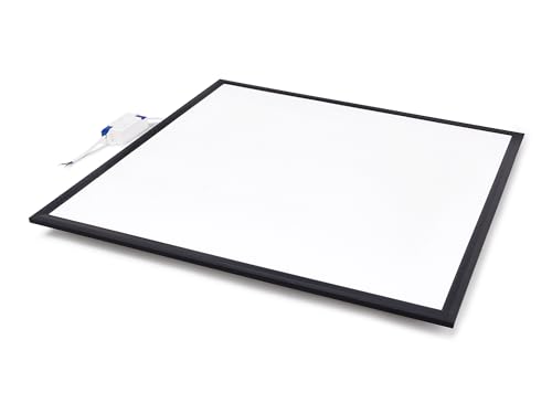 LED-Panel für Kassettendecke 60x60 50W – Neutralweiß 4000K – für abgehängte Decken – Einbaumontage – Backlit-Technologie – Energiesparend – 3 Jahre Garantie – 595x595x35 mm (Schwarz) von KOLORENO