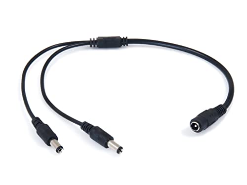 LED CN-32: 1X STECKDOSE | 2X STECKER 2.1/5.5 38CM LED STREIFEN VERTEILER 2 Stück von KOLORENO