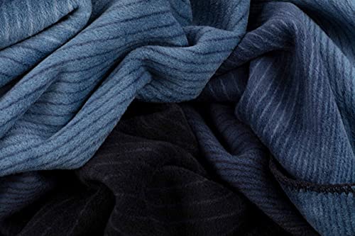 KOLTER Gestreifte Maritimdecke Kuscheldecke Wohndecke in maritimen Farben von KOLTER