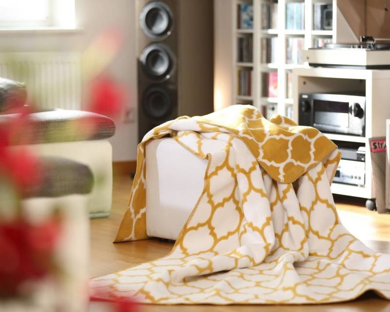 Wohndecke Orientalische Kuscheldecke aus 100 % Bio-Baumwolle, KOLTER, Nachhaltig, vegane Bio-Baumwolle, Made in Germany von KOLTER