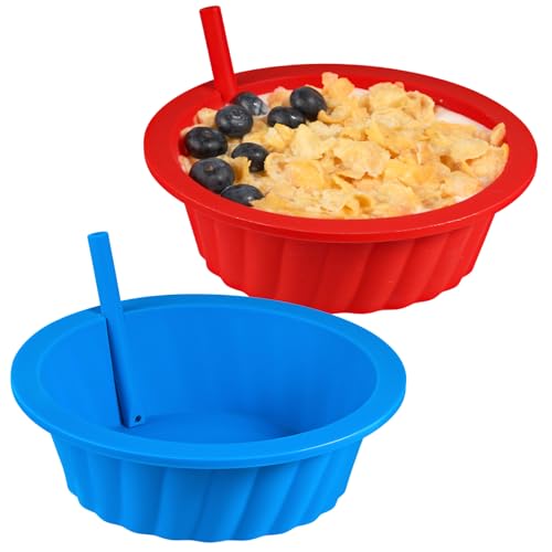 Koluti Silikon Müslischale mit Strohhalm 2er Set Koluti Silikon Müslischale mit Strohhalm 2er Set von KOLUTI