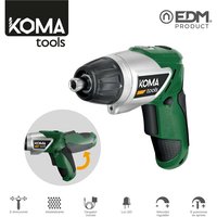 Koma Tools - Akku-Schraubendreher wendbar 3,6v Lithium 1300ma 17,5x14,8cm von KOMA TOOLS
