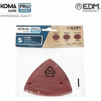 Packung mit 5 Schleifpapieren für 08765 Koma-Werkzeuge von KOMA TOOLS