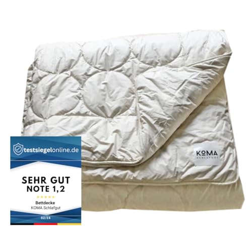 KOMA schlafgut Die Bettdecke 155x220cm (Ganzjahr) aus Kapokfasern, vegan, nachhaltig, Bio Premium Qualität Made in Germany, Allergiker geeignet, atmungsaktiv KOMA schlafgut Die Bettdecke 155x220cm (Ganzjahr) aus Kapokfasern, vegan, nachhaltig, Bio Premium Qualität Made in Germany, Allergiker geeignet, atmungsaktiv von KOMA schlafgut
