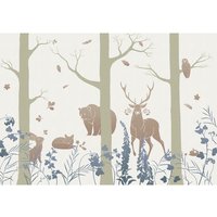 KOMAR Vliestapete, Tierwald, bunt - braun KOMAR Vliestapete, Tierwald, bunt - braun von KOMAR