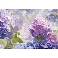 Komar - Fototapete Otaksa 368 x 254cm Hortensie Papiertapete Blumentapete von KOMAR