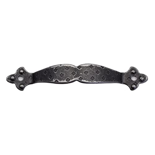 KOMBI 3 Stück Griff Schmiedeeisen 105 x 20 mm Horizontal Dekorative Möbel Schublade Tür Fenster Vintage Antik Rustikal von Kombi