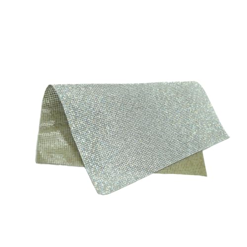 KOMBIUDA 1 Blatt Rhinestone Aufkleber für Autos Selbstklebende Strass Sticker mit Heißschmelzendem Kleber Weiß für DIY Projekte und Dekoration von KOMBIUDA