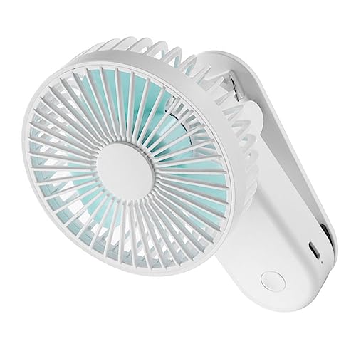 KOMBIUDA 1 Satz Mini-lüfter Handheld -fan Magnetlüfter Clip-on-lüfter Wiederaufladbarer Lüfter Luftgebläse Vom Clip- Sommergeschenk Geburtstagsgeschenk Usb Ladelüfter Abs Weiß von KOMBIUDA