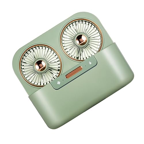 KOMBIUDA 1 Satz USB Tischventilator mit Luftbefeuchter Tragbarer Leiser Fan mit Wassergekühltem System und Stunden Sprühbefeuchtung für Zuhause und Büro Grün KOMBIUDA 1 Satz USB Tischventilator mit Luftbefeuchter Tragbarer Leiser Fan mit Wassergekühltem System und Stunden Sprühbefeuchtung für Zuhause und Büro Grün von KOMBIUDA