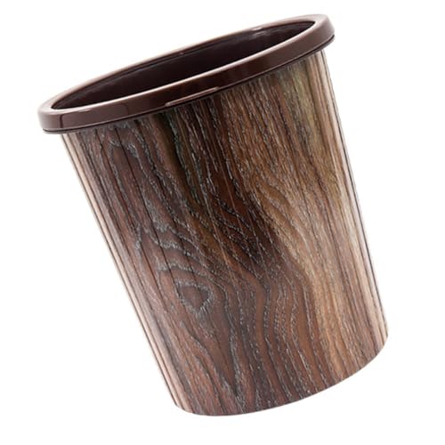 KOMBIUDA 1 Stück Retro Holzoptik Mülleimer ohne Deckel Großer Abfallbehälter mit Druckring für Bad Küche und Wohnzimmer Umweltfreundliches Material Hygienisch und Wiederverwendbar KOMBIUDA 1 Stück Retro Holzoptik Mülleimer ohne Deckel Großer Abfallbehälter mit Druckring für Bad Küche und Wohnzimmer Umweltfreundliches Material Hygienisch und Wiederverwendbar von KOMBIUDA