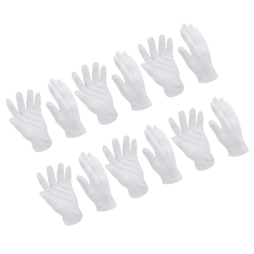 KOMBIUDA 10 Paare Baumwoll Handschuhe Arbeitshandschuhe Weiß Atmungsaktiv Dicke Partyhandschuhe Xl Für Industrie Garten Reinigung Montage Und Manuelle Tätigkeiten von KOMBIUDA