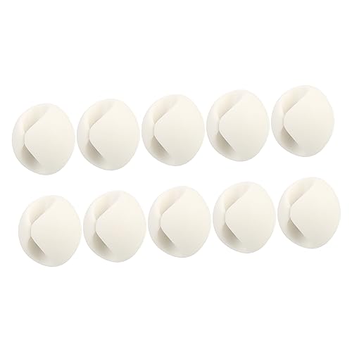 KOMBIUDA 10 Stück Kabel Organizer Teiliges Selbstklebende Kabelhalter für Schreibtisch Einfach für Büro Zuhause Tpr Material für Haltbarkeit von KOMBIUDA
