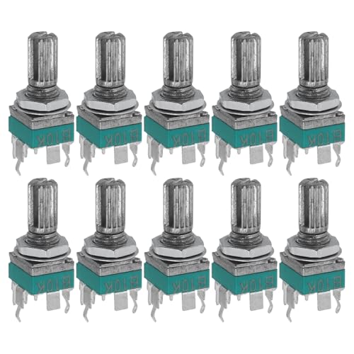KOMBIUDA 10 Stück Präzisions Potentiometer mit Vertikalem Design Halterung Bk für Einfache Verbindung Präzise Steuerung Audioanwendungen Reparaturen KOMBIUDA 10 Stück Präzisions Potentiometer mit Vertikalem Design Halterung Bk für Einfache Verbindung Präzise Steuerung Audioanwendungen Reparaturen von KOMBIUDA