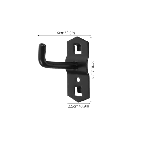 KOMBIUDA 10 Stück Schwarze Lochwandhaken Starker Eisenhalter Verstellbar Robust für Einzelhandel Regalträger Wandhalterung Vielseitig Einsetzbar zur Werkstatt Heimorganisation KOMBIUDA 10 Stück Schwarze Lochwandhaken Starker Eisenhalter Verstellbar Robust für Einzelhandel Regalträger Wandhalterung Vielseitig Einsetzbar zur Werkstatt Heimorganisation von KOMBIUDA