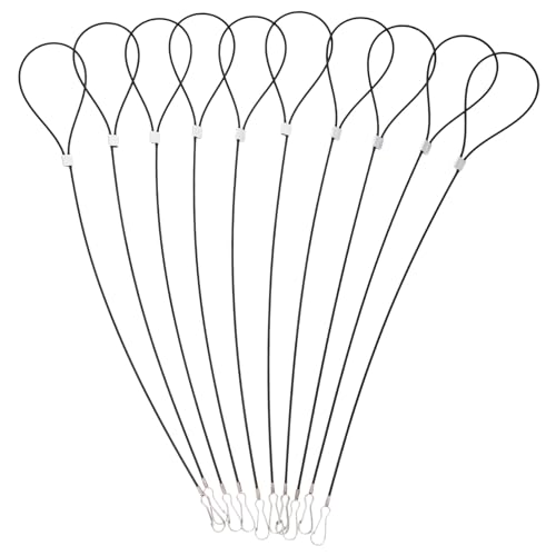 KOMBIUDA 10 Stück Teiliges Edelstahl Stahlseil Schlüsselringe mit Sicherheitsloops Robustes Leichtes Kabel für Gepäckanhänger Koffergurte und Outdoor anwendungen Rostfrei Tragbar und KOMBIUDA 10 Stück Teiliges Edelstahl Stahlseil Schlüsselringe mit Sicherheitsloops Robustes Leichtes Kabel für Gepäckanhänger Koffergurte und Outdoor anwendungen Rostfrei Tragbar und von KOMBIUDA