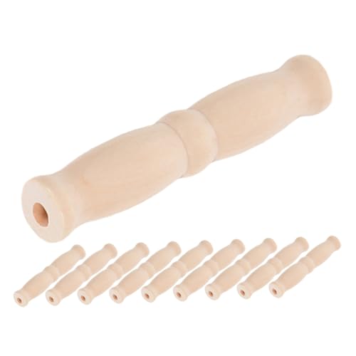 KOMBIUDA 10 Stück Teiliges Holzgriff für Eimer Ersatzgriff für Wassereimer und Reinigungseimer Ergonomischer Korbgriff für Komfortable Handhabung bei Haushalt und Outdoor einsatz von KOMBIUDA