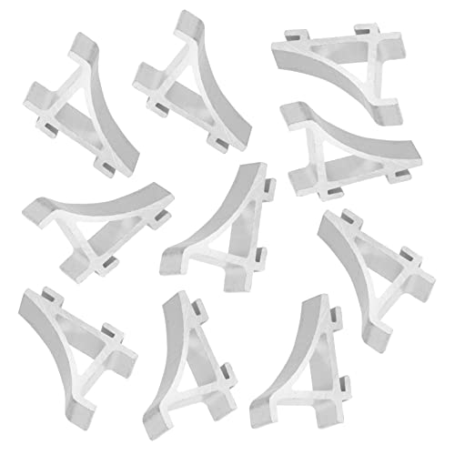 KOMBIUDA 10 Stück Teiliges Kühlschrank Regalclips Gefrierschrank Haltehaken mit Gebogenem Design Einsetzbar Robust und Installieren für Kühlschranklagerung von KOMBIUDA