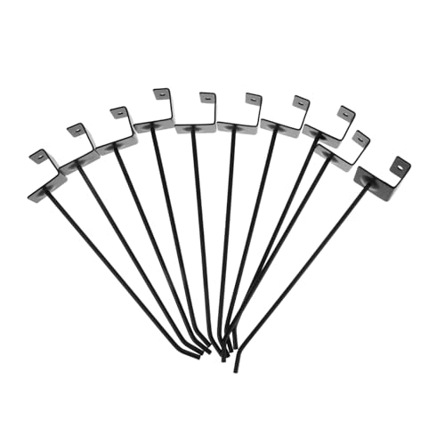 KOMBIUDA 10 Stück Teiliges Metall Regalhaken für Supermarkt Schwere Ausführung Einhängbar an Quadratische Rohre Praktische Präsentation für Verkaufsflächen Langlebige Schwarze Display KOMBIUDA 10 Stück Teiliges Metall Regalhaken für Supermarkt Schwere Ausführung Einhängbar an Quadratische Rohre Praktische Präsentation für Verkaufsflächen Langlebige Schwarze Display von KOMBIUDA