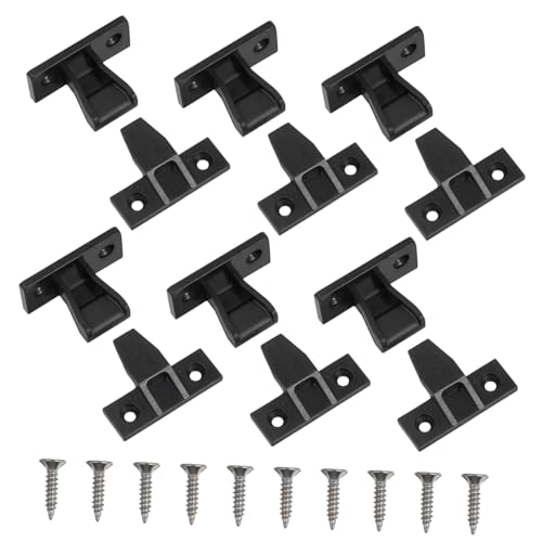 KOMBIUDA 10 Stück Teiliges Möbelplattenverbinder Eckverbindung Schnellmontage Verdeckte Installation für Schrank und Kleiderschrank Kompakte Langlebig Einfache Handhabung von KOMBIUDA