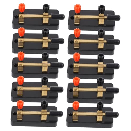 KOMBIUDA 10 Stück Teiliges Spst Einzelschalter Elektrolabor Physiklabor Schraubklemmen für Stabile Elektrische Verbindungen für Schüler DIY und Dc schaltkreise Lehr Experimentierzwecke von KOMBIUDA